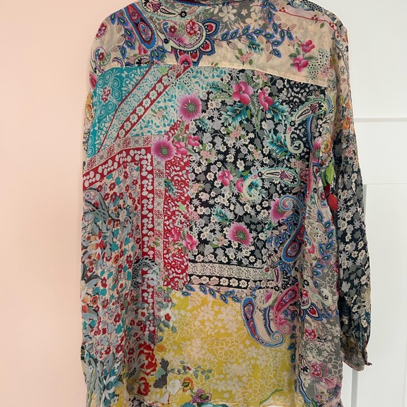 Johnny Was | The Milla Blouse | Floral Boho Print | size 1X - Picture 8 of 8